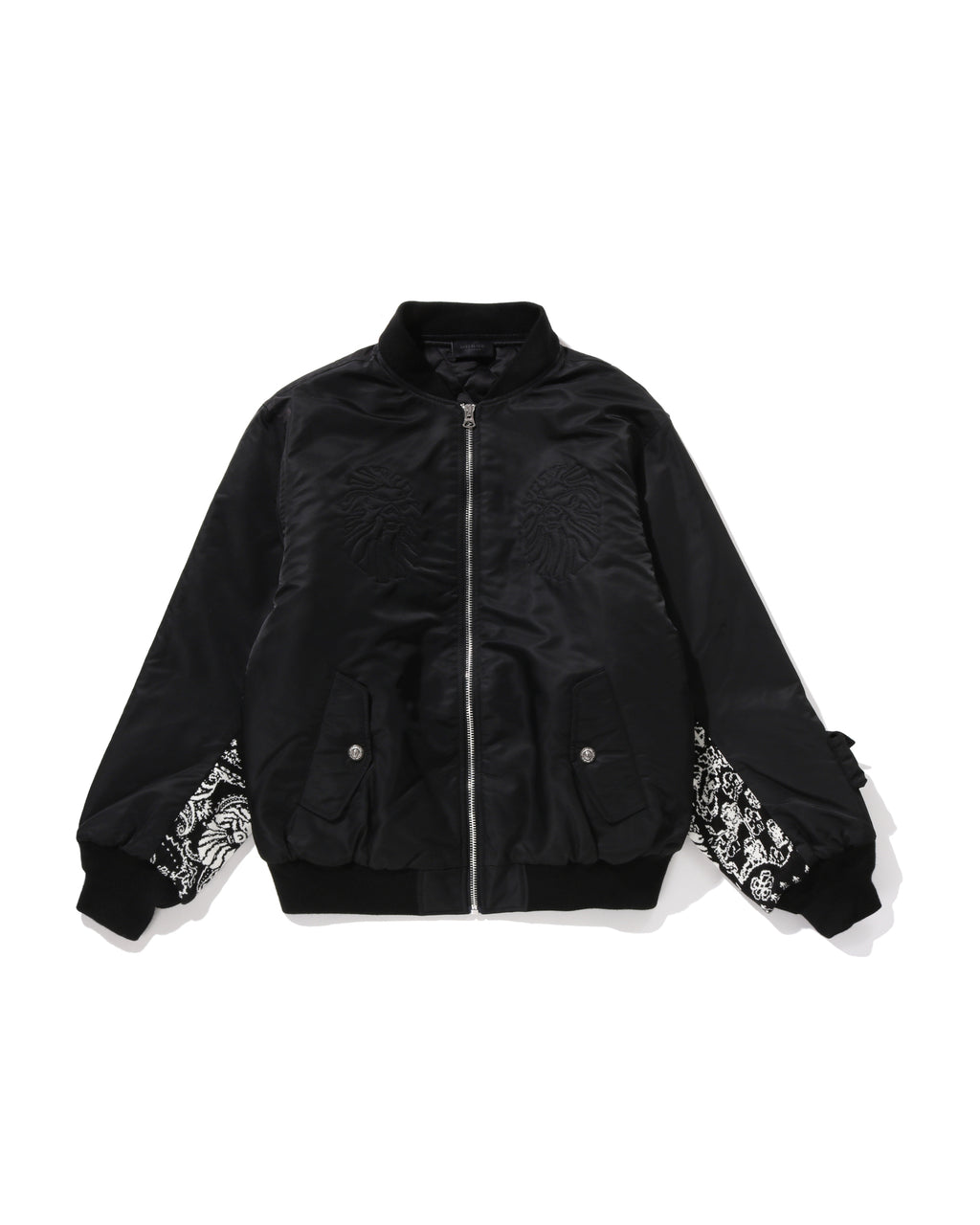 Knit Paisley Trimmed MA-1