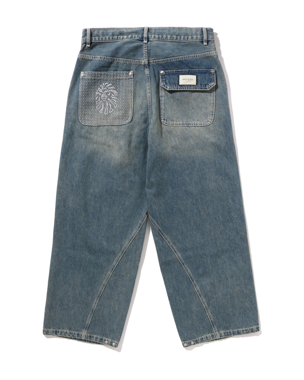 BAPE Black Washed Chore Work Pants #2