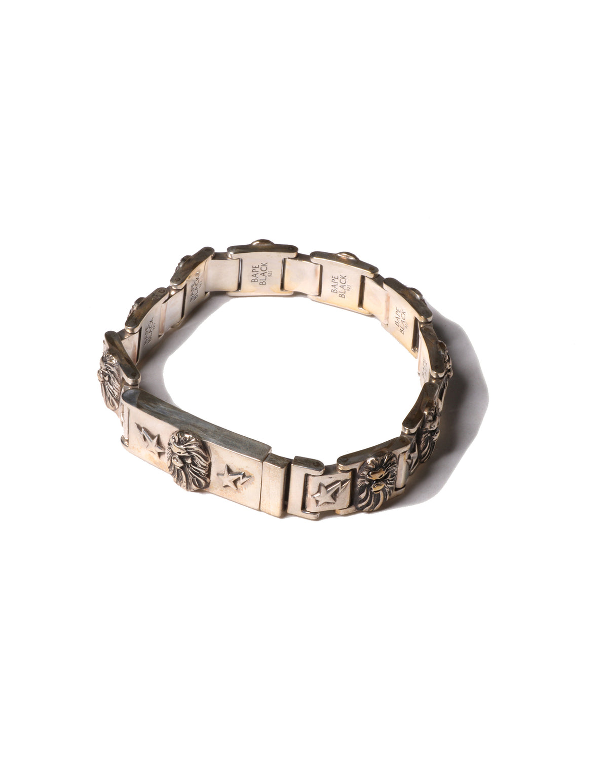 BAPE Black  Item #8 Mad Face Relief Bracelet