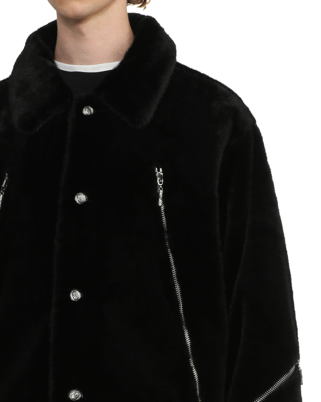 Faux fur jacket