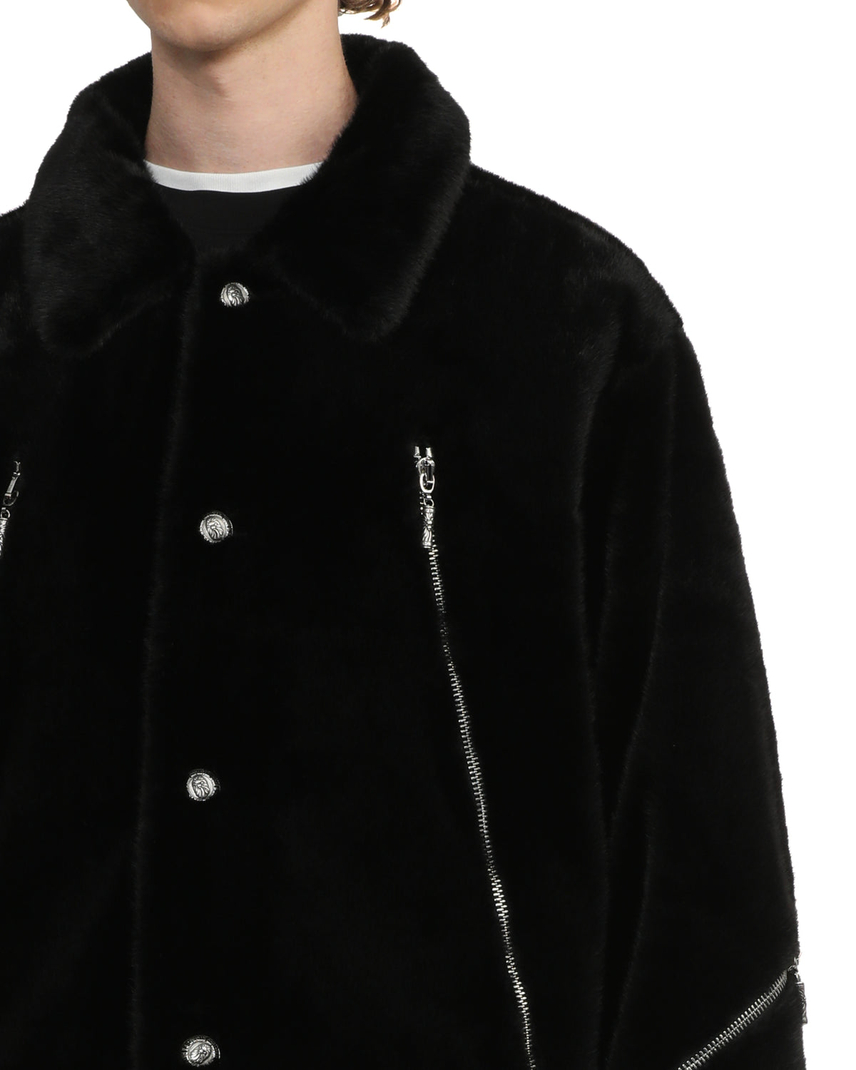 Faux fur jacket