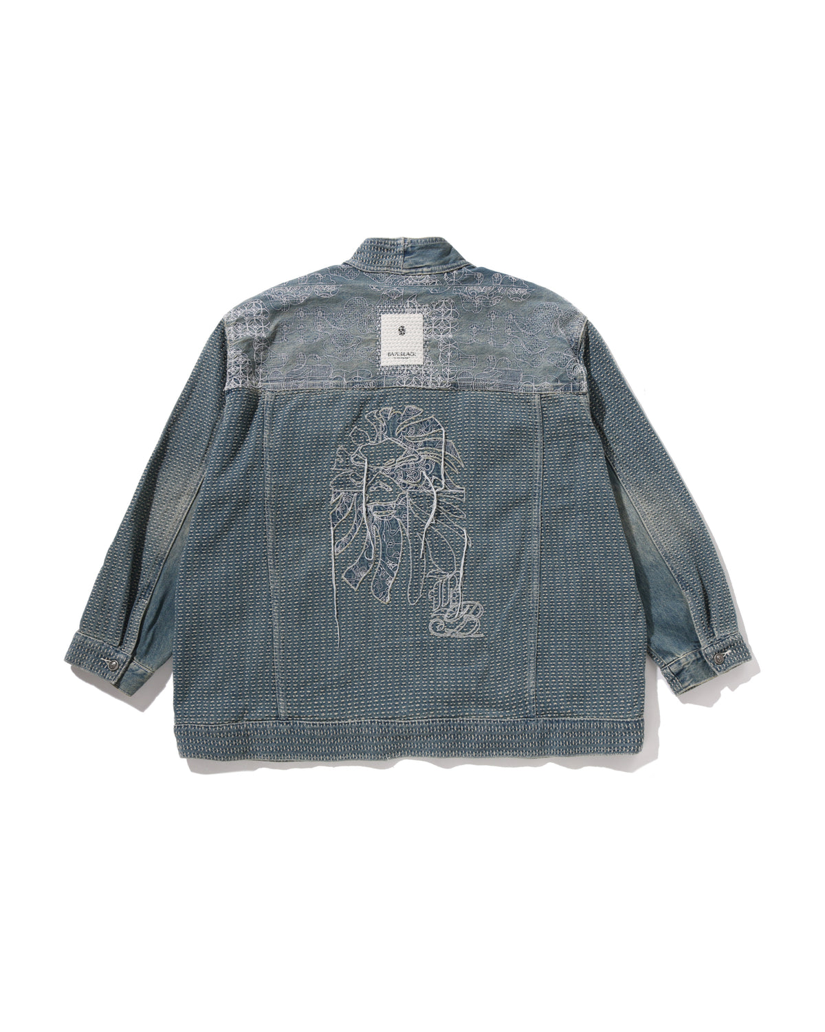 BAPE Black Patchwork Kimono