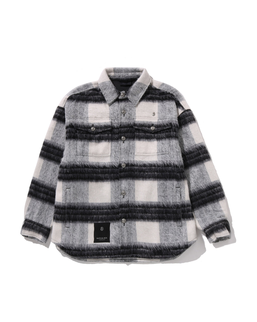 BAPE Head Tweed Trimmed Shacket #2