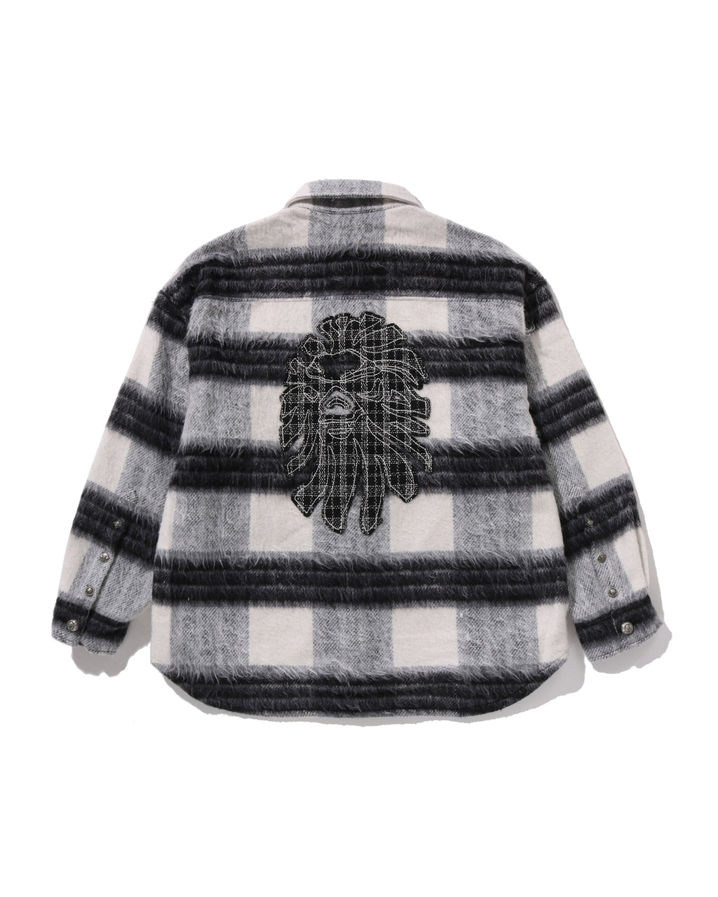 BAPE Head Tweed Trimmed Shacket #2