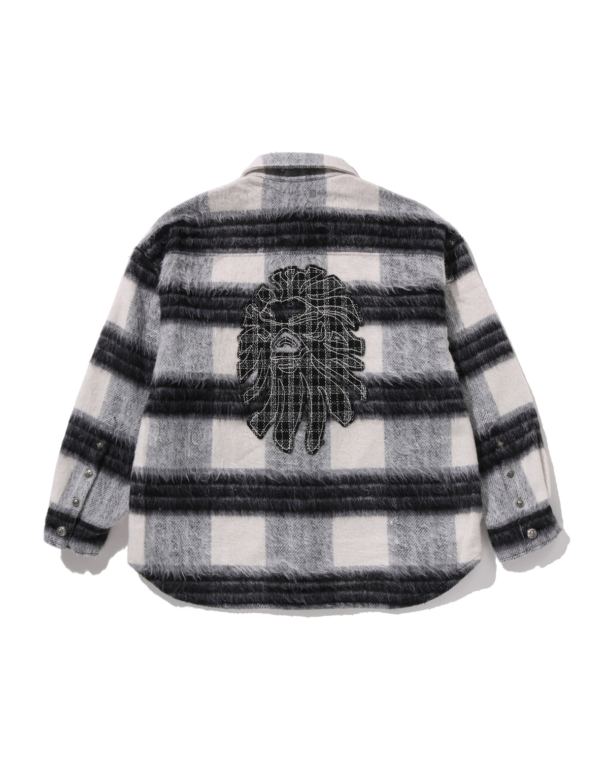 BAPE Head Tweed Trimmed Shacket #2