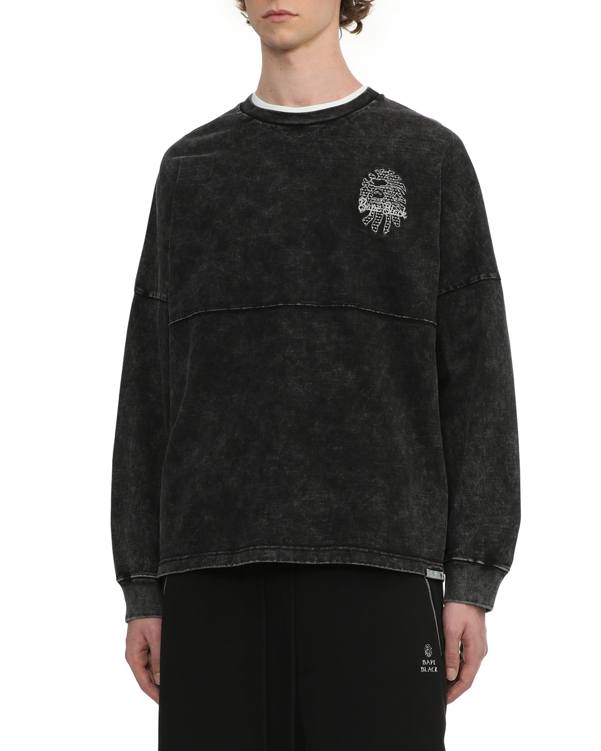 Panelled long sleeve tee
