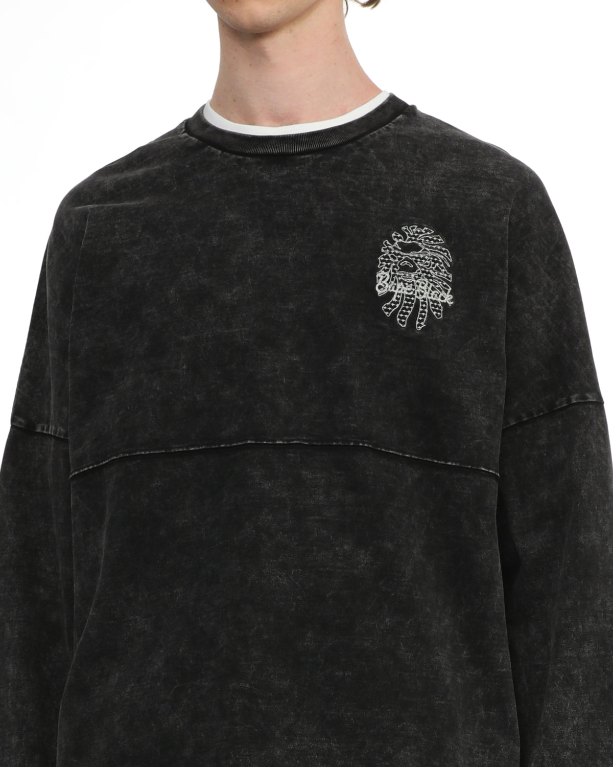 Panelled long sleeve tee