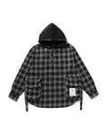 BAPE Black Grunge Checker Shirt