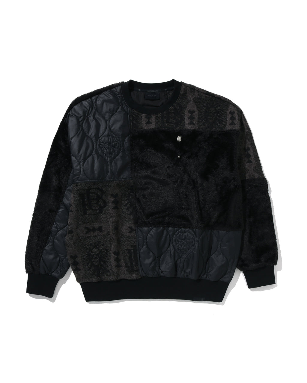 Fabric Patchwork Sweatshirt