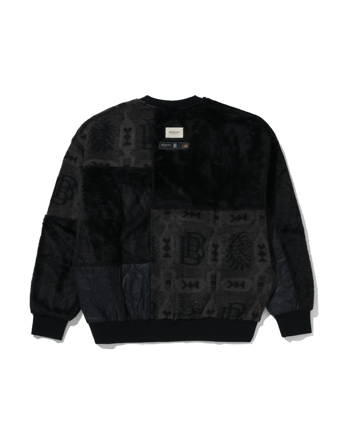 Fabric Patchwork Sweatshirt