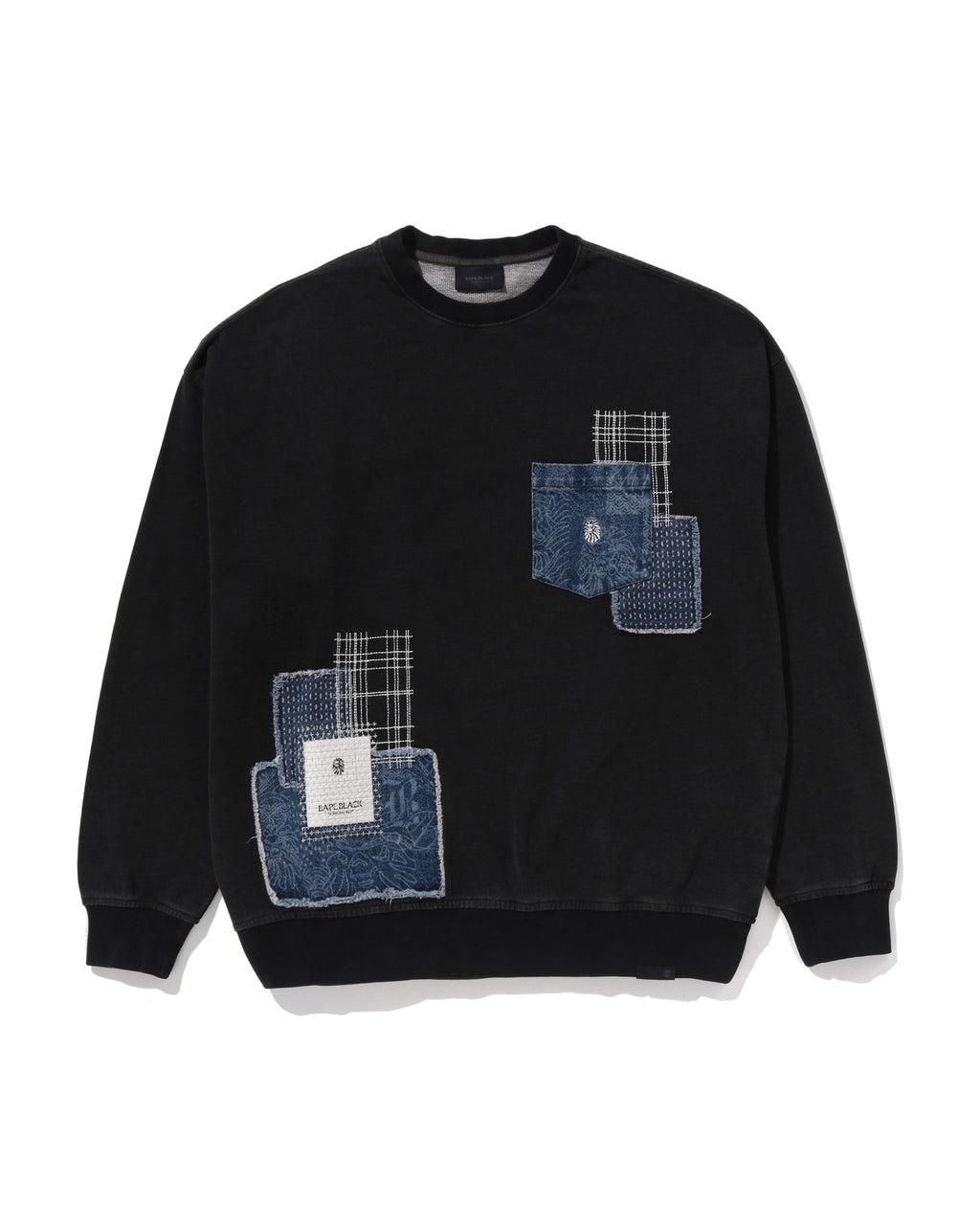 Sashiko Patchwork Sweatshirt #1