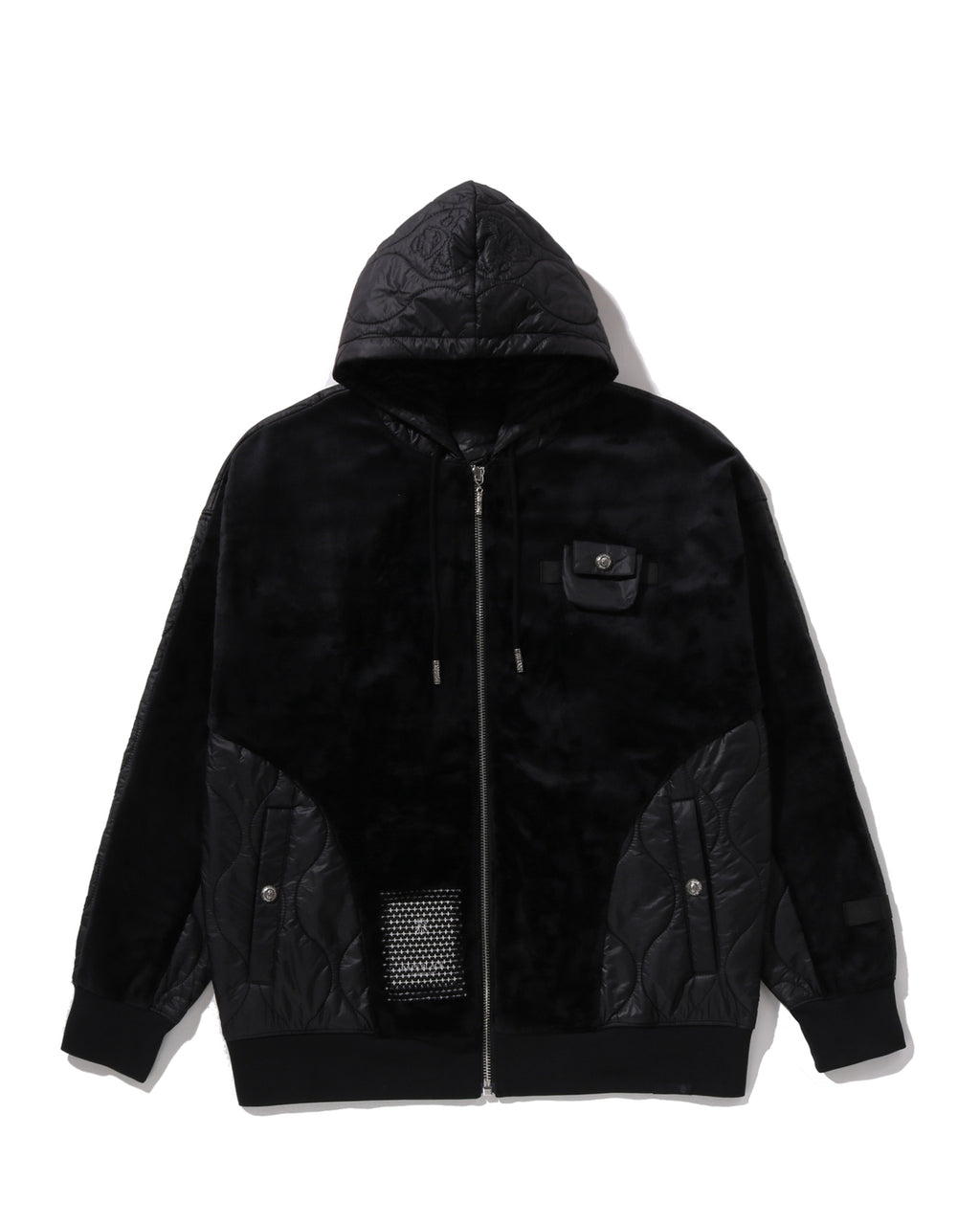 Liner hybrid zipped hoodie
