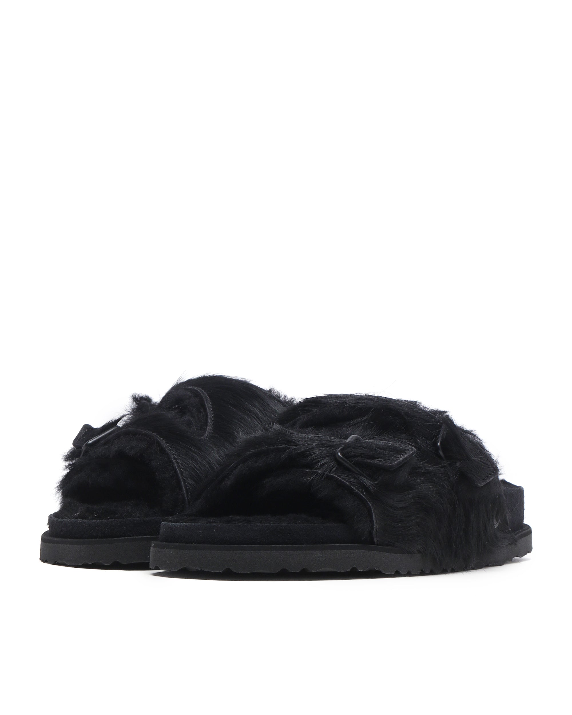 Zurich fur shearling sandals