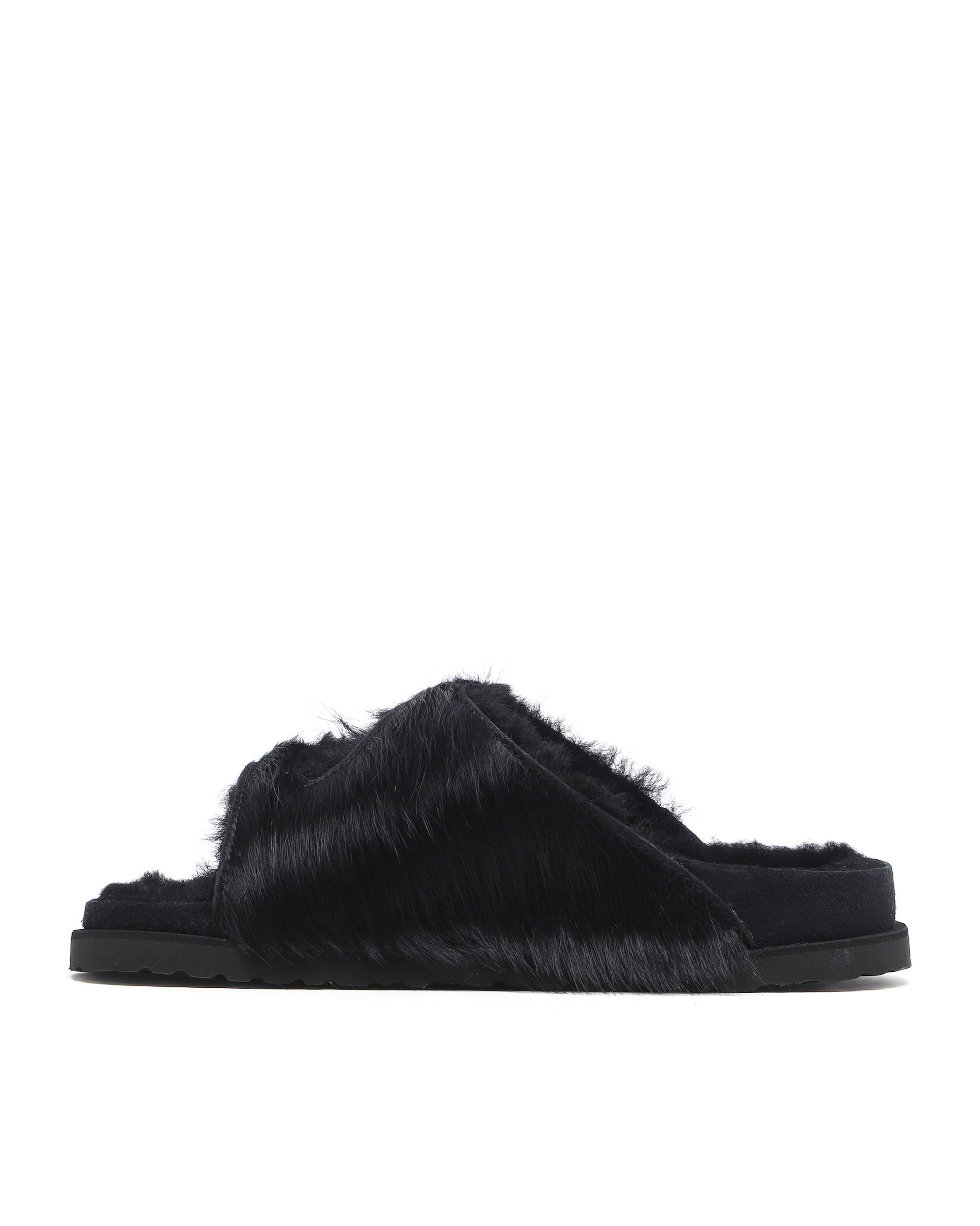 Zurich fur shearling sandals