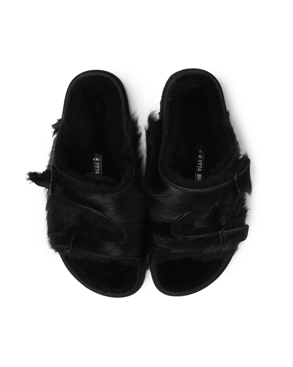 Zurich fur shearling sandals