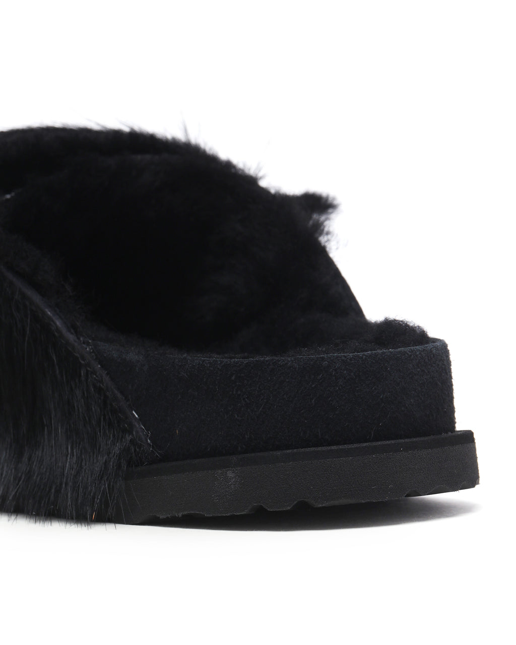 Zurich fur shearling sandals