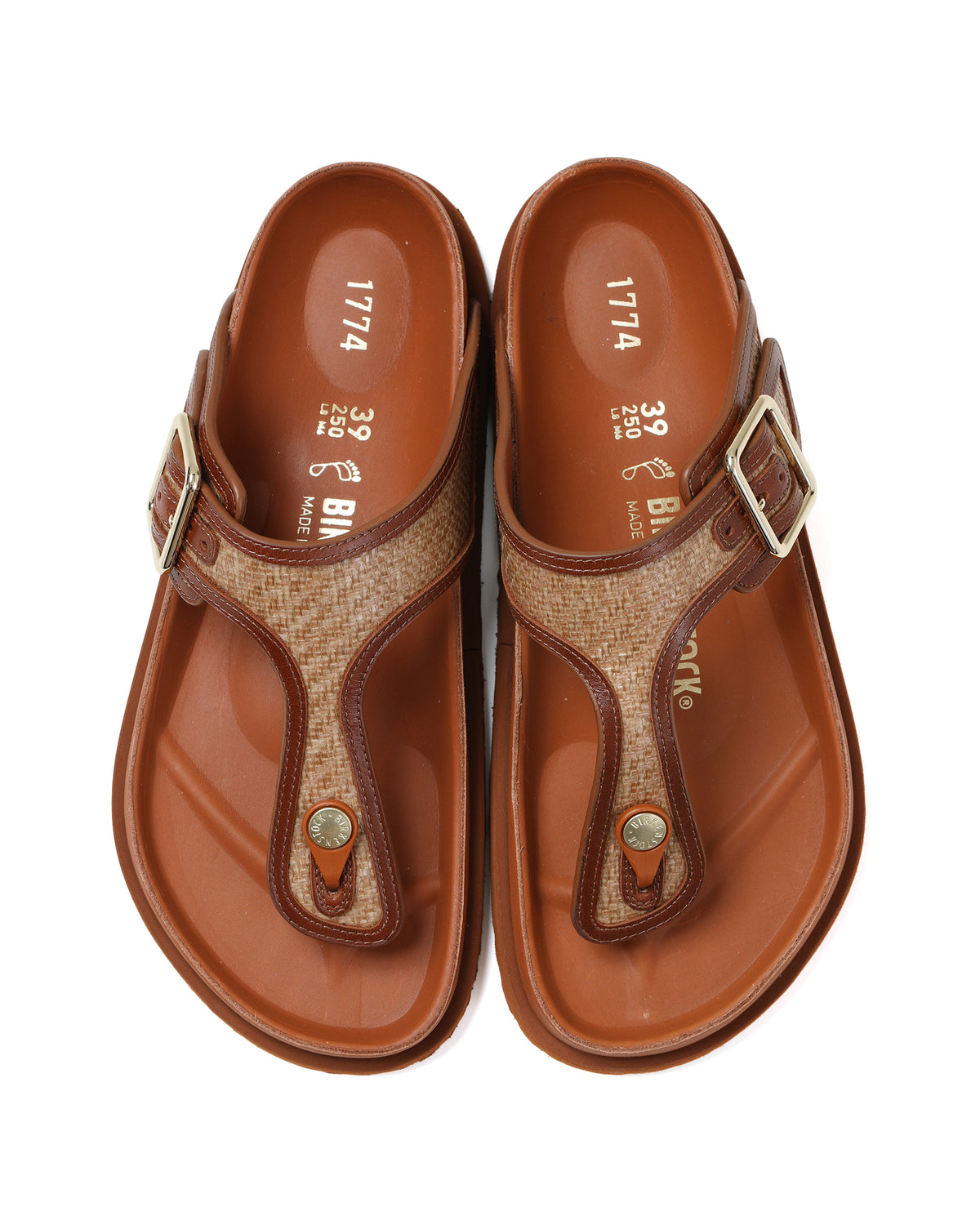 Gizeh raffia sandals