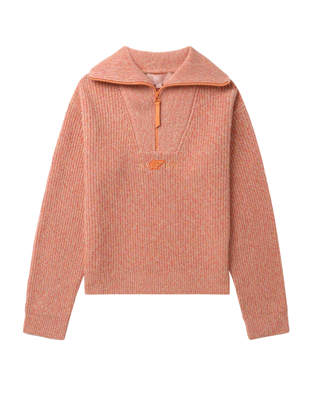 Logo half-zip knit sweatshirt