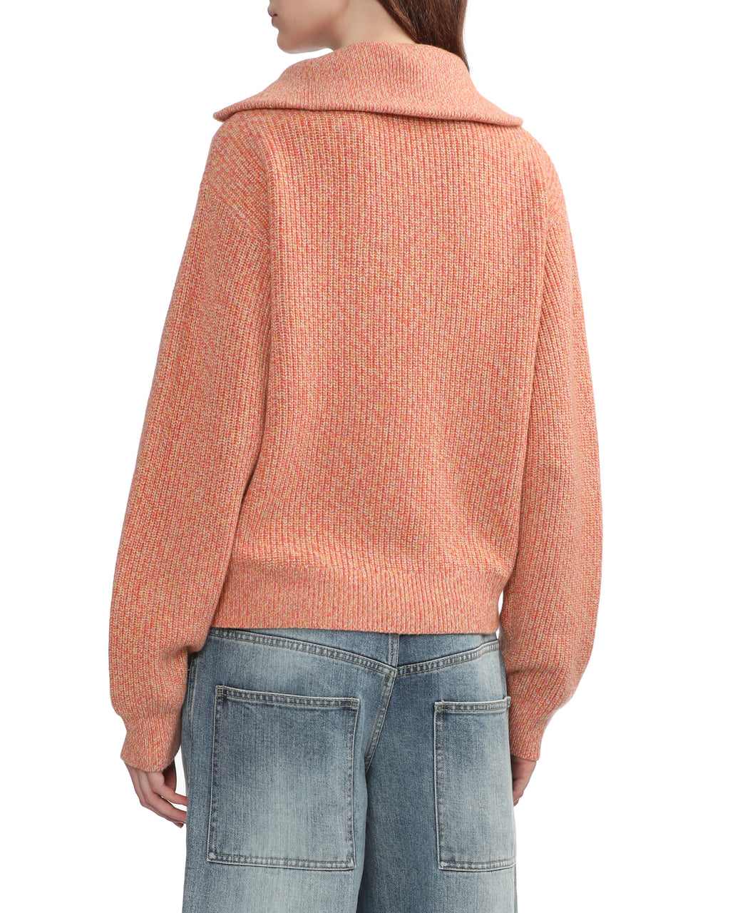 Logo half-zip knit sweatshirt