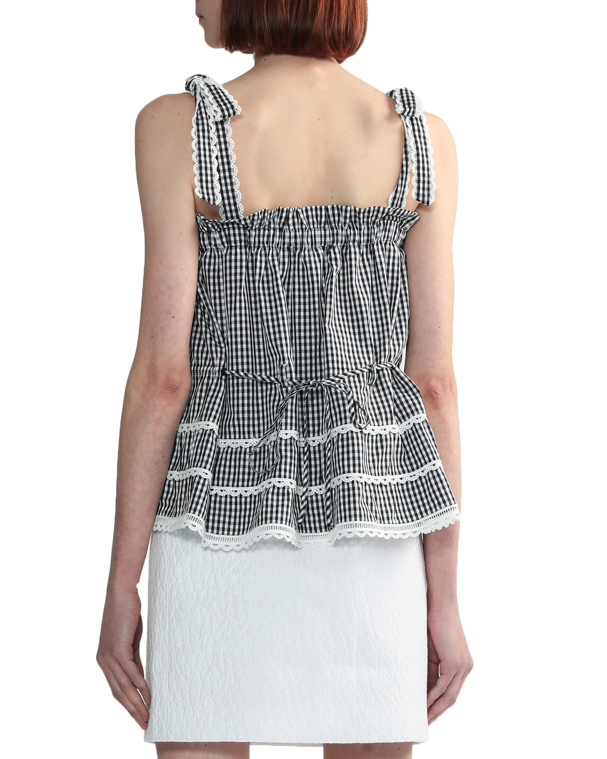 Check strap sleeveless top