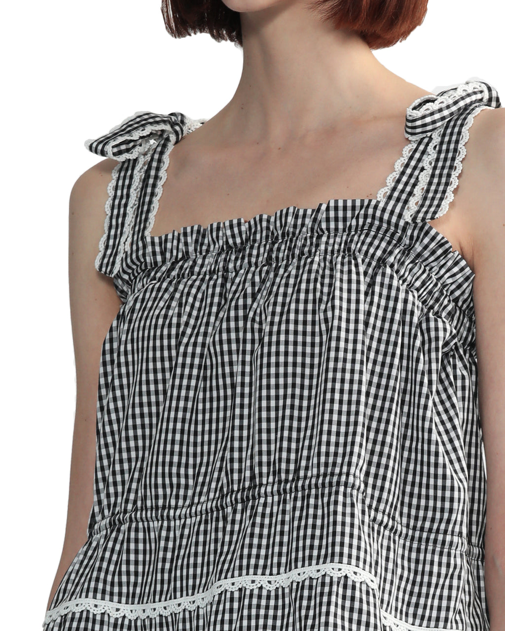 Check strap sleeveless top