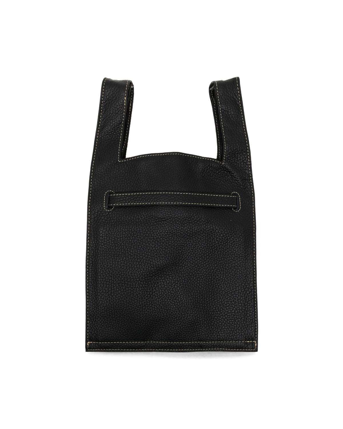 Graphic leather bag