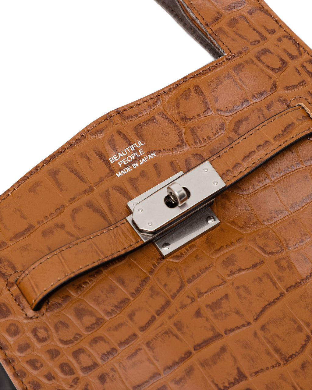 Croco emboss market bag