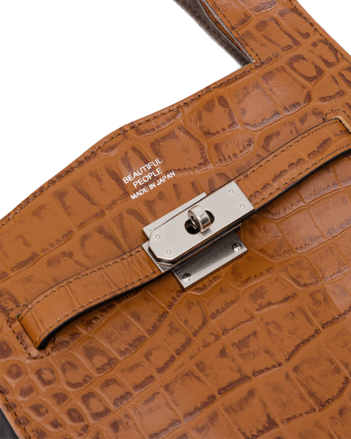 Croco emboss market bag