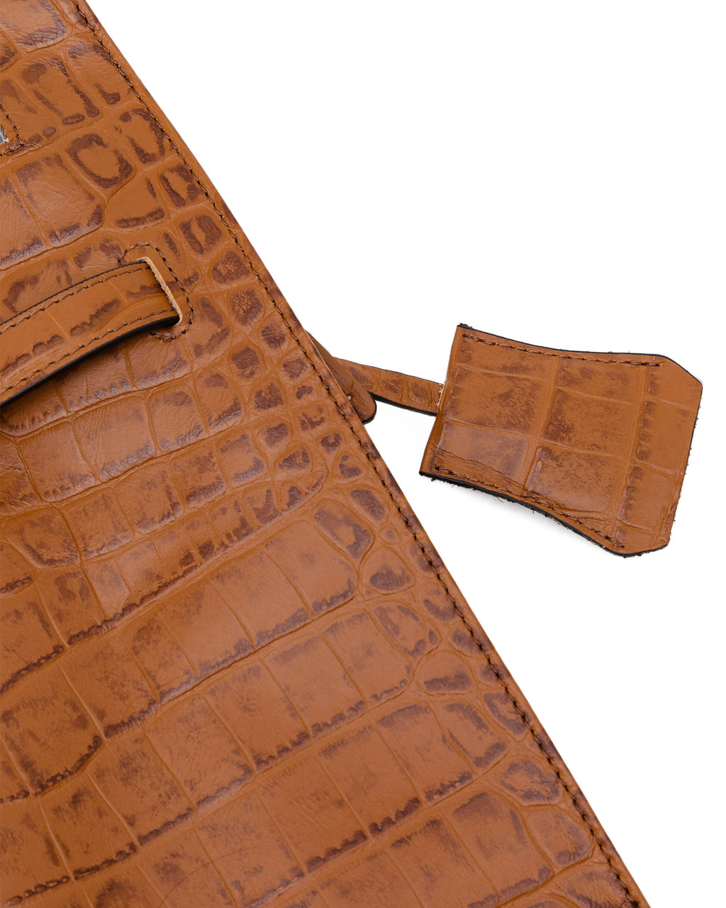 Croco emboss market bag