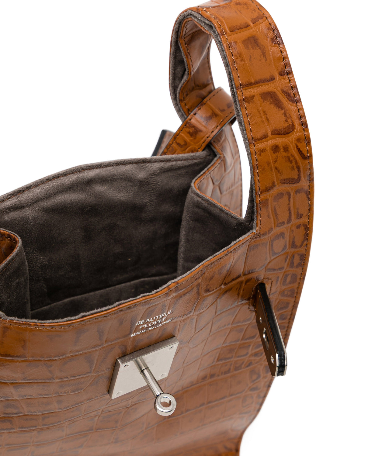 Croco emboss market bag