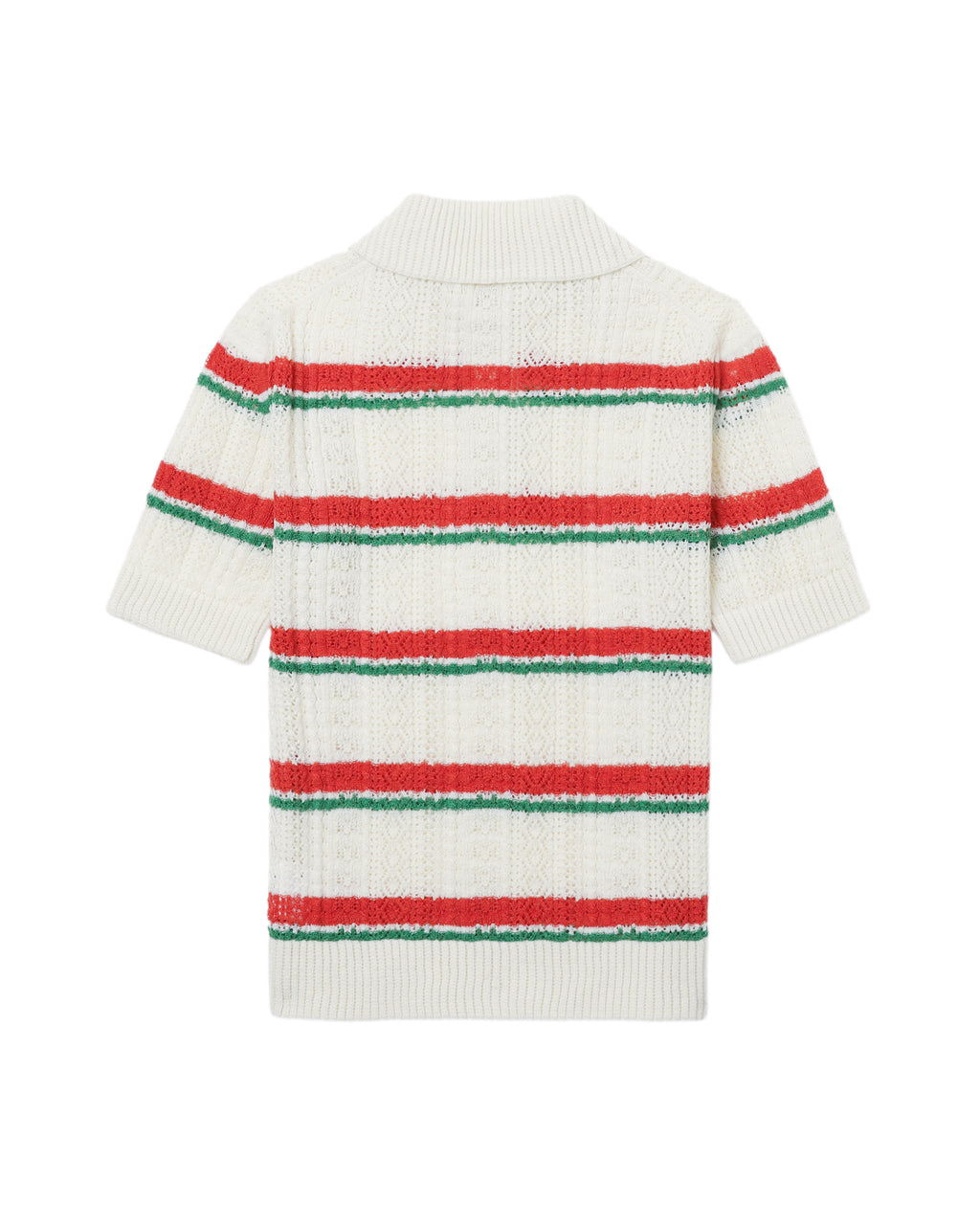 Striped polo tee