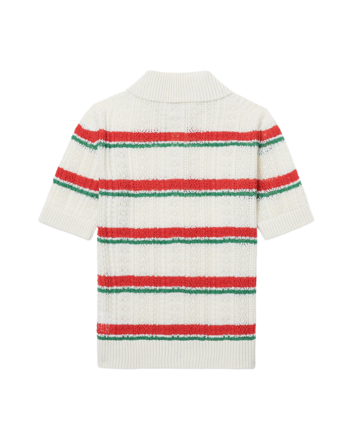 Striped polo tee
