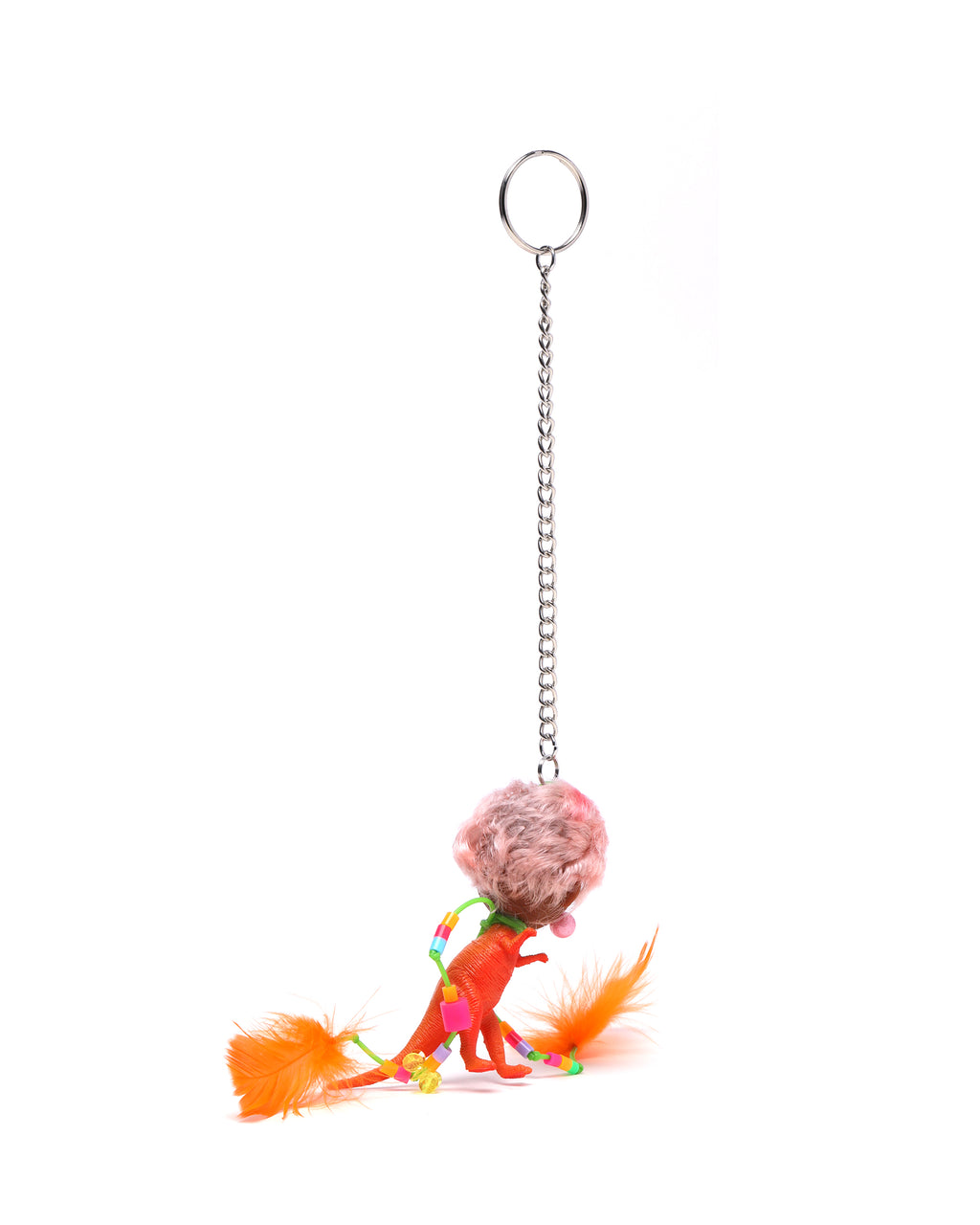 Human dinosaur keychain