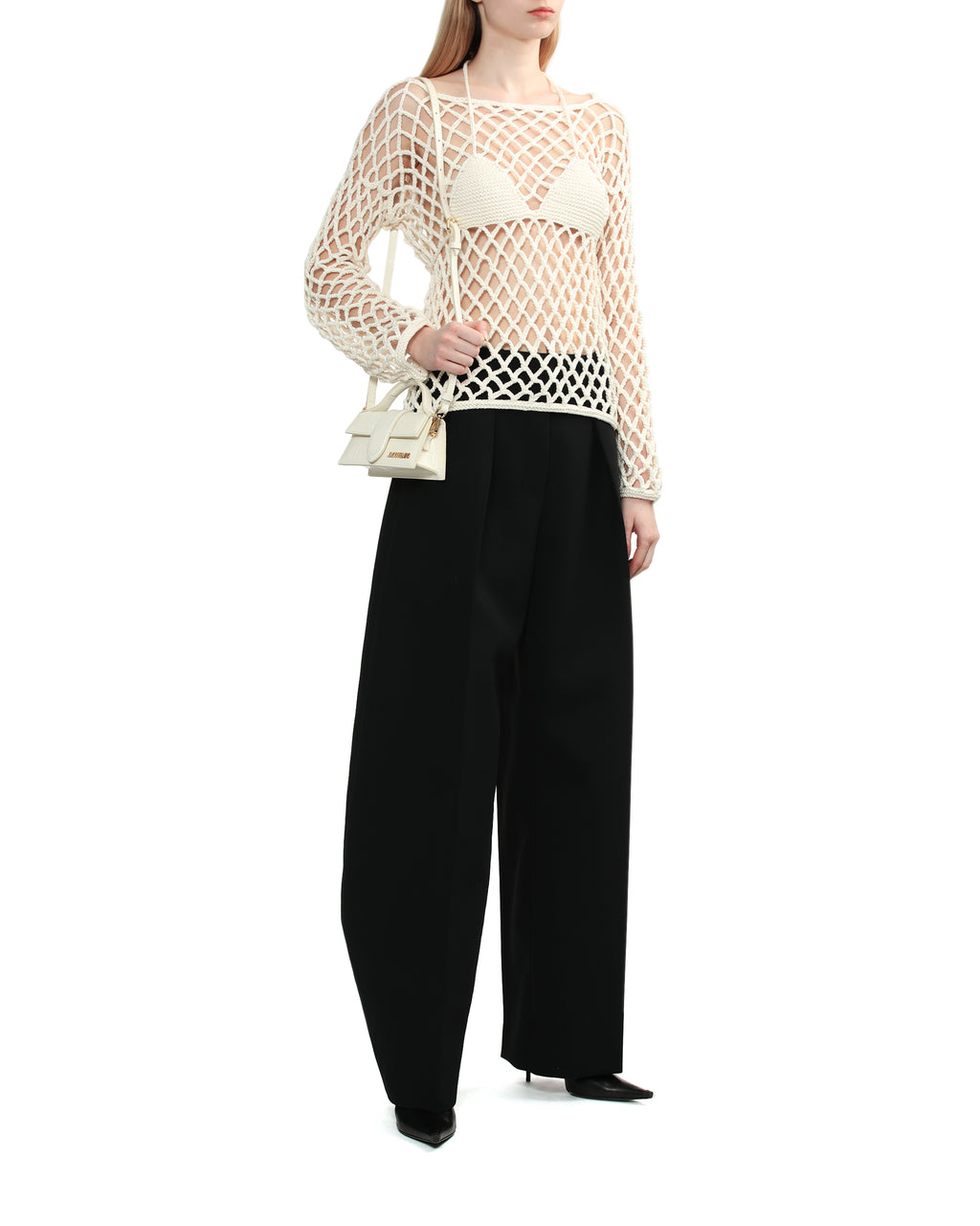 Crochet knit top