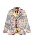 Floral panelled blazer