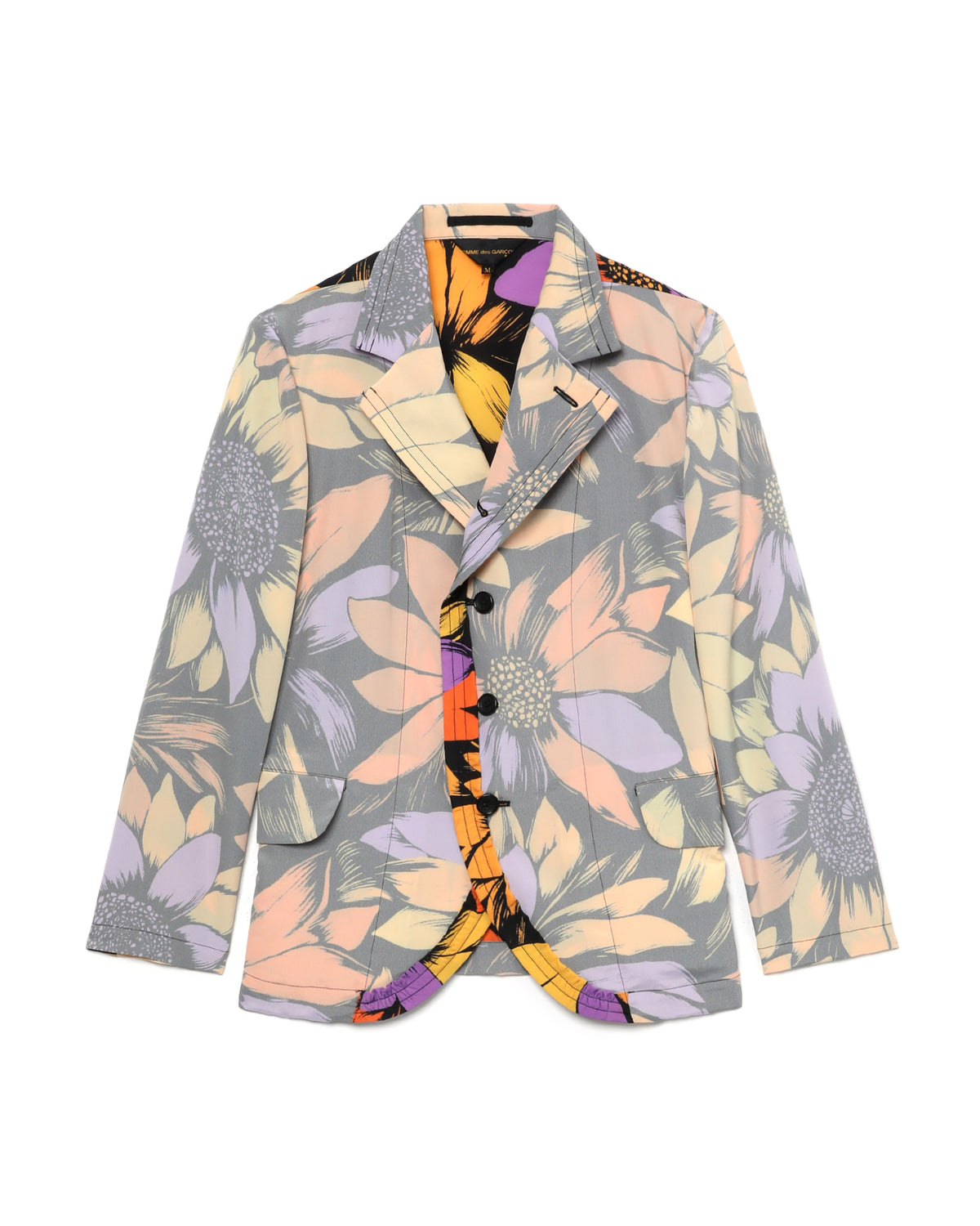 Floral panelled blazer