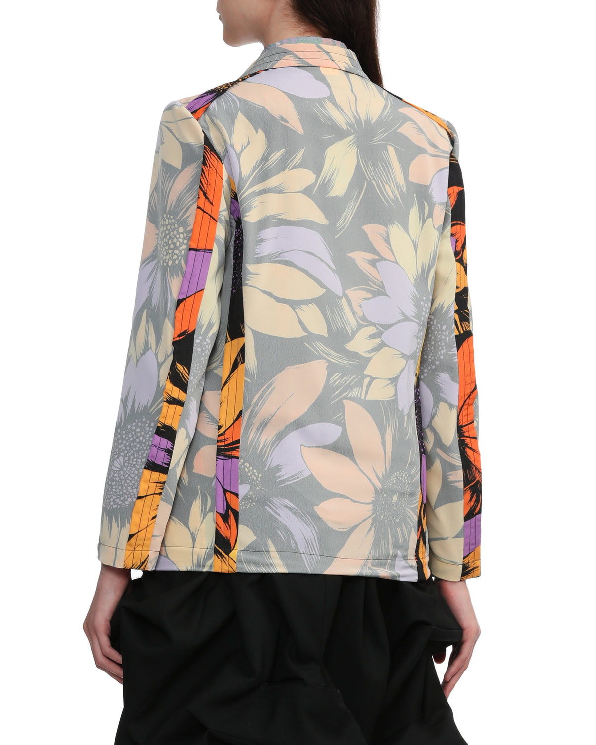 Floral panelled blazer