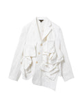 Ruffled blazer