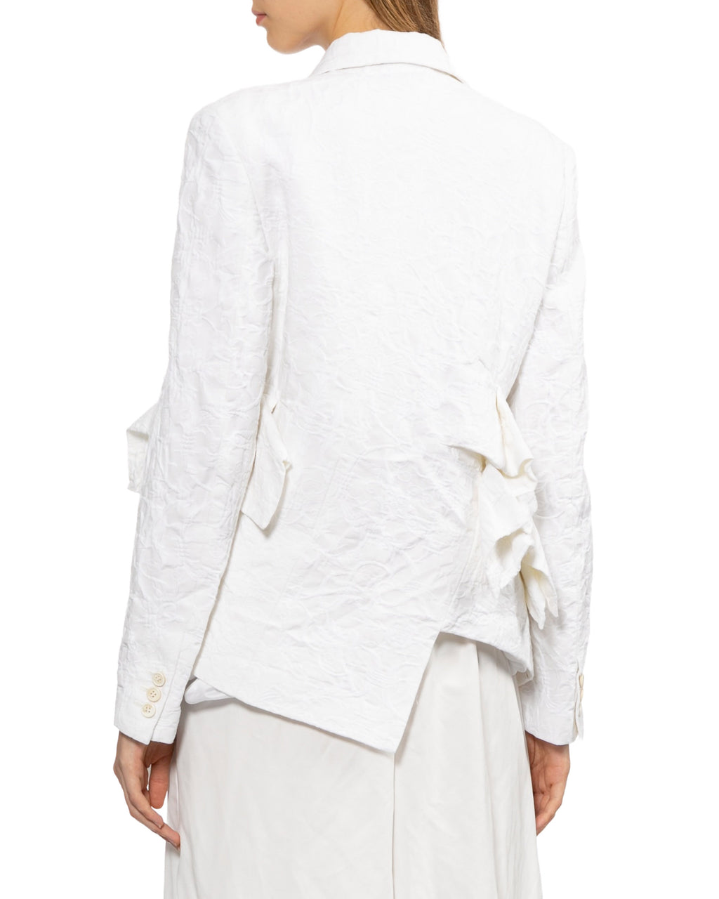 Ruffled blazer