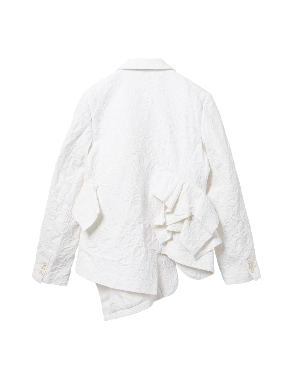 Ruffled blazer