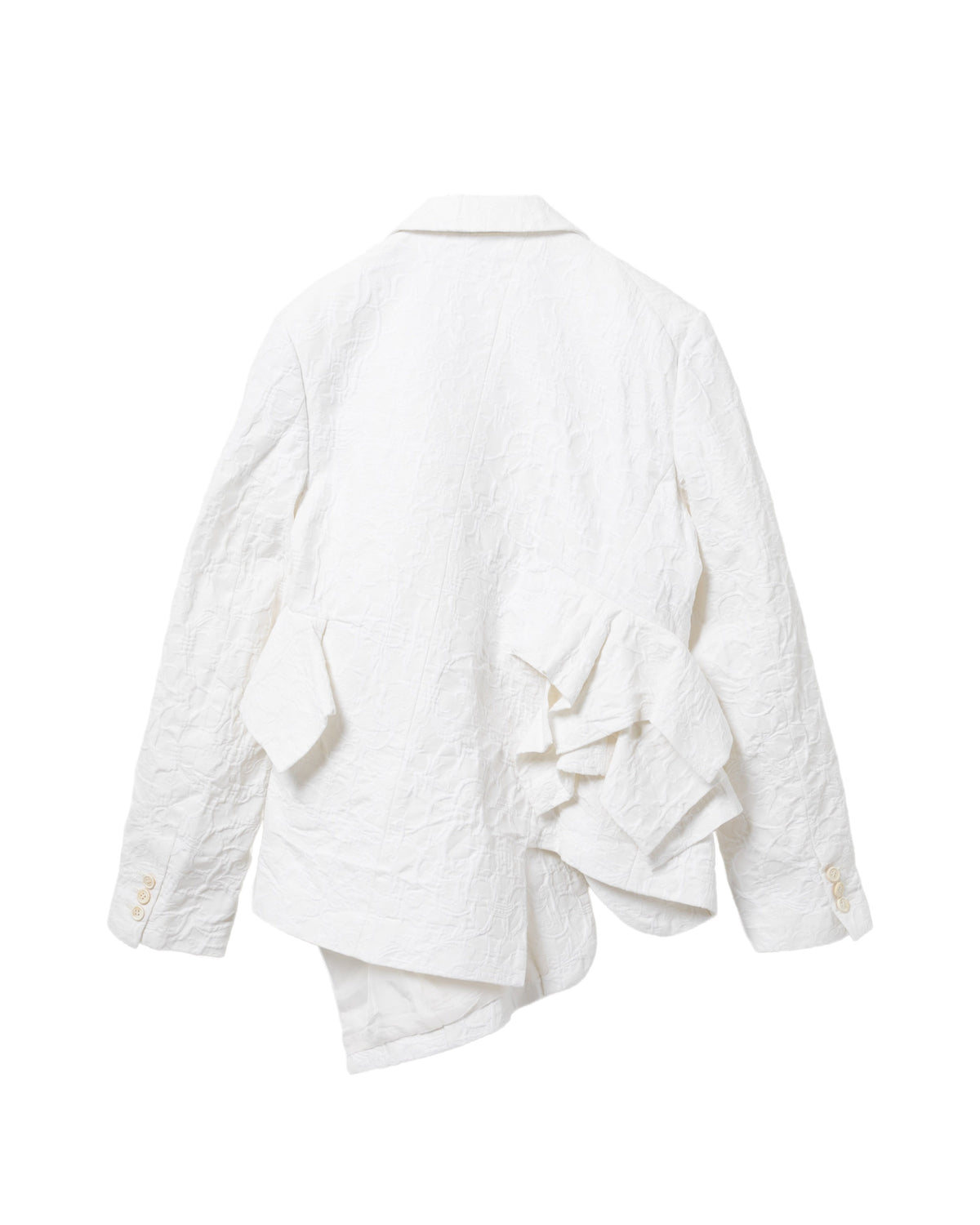 Ruffled blazer