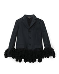 Ruffled blazer