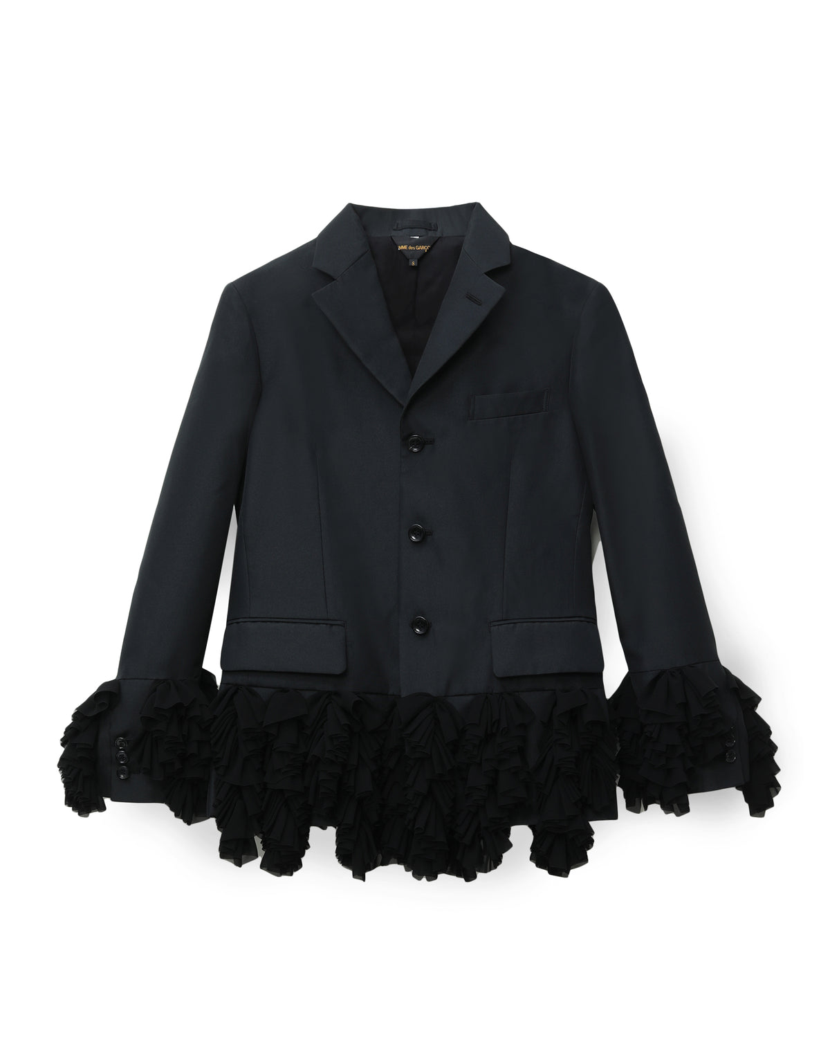 Ruffled blazer