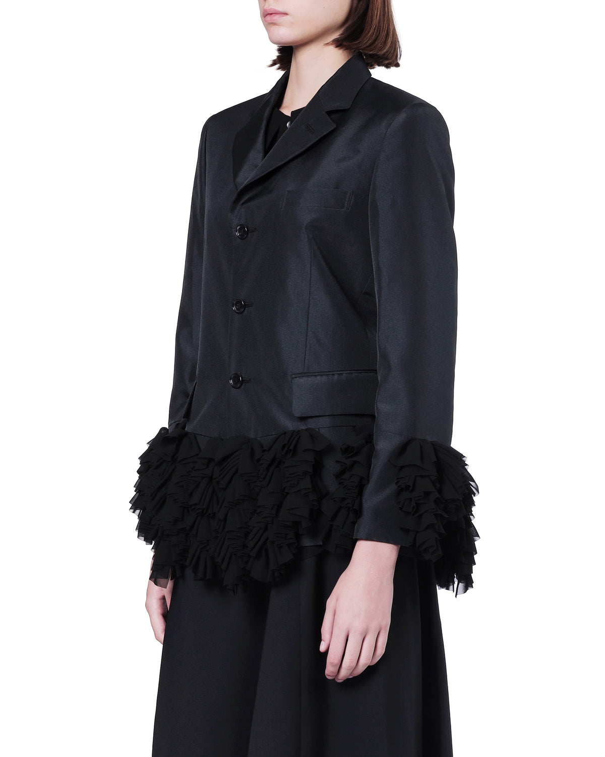 Ruffled blazer
