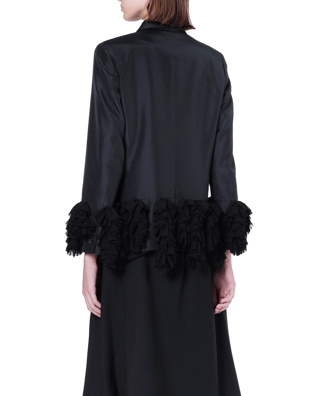 Ruffled blazer