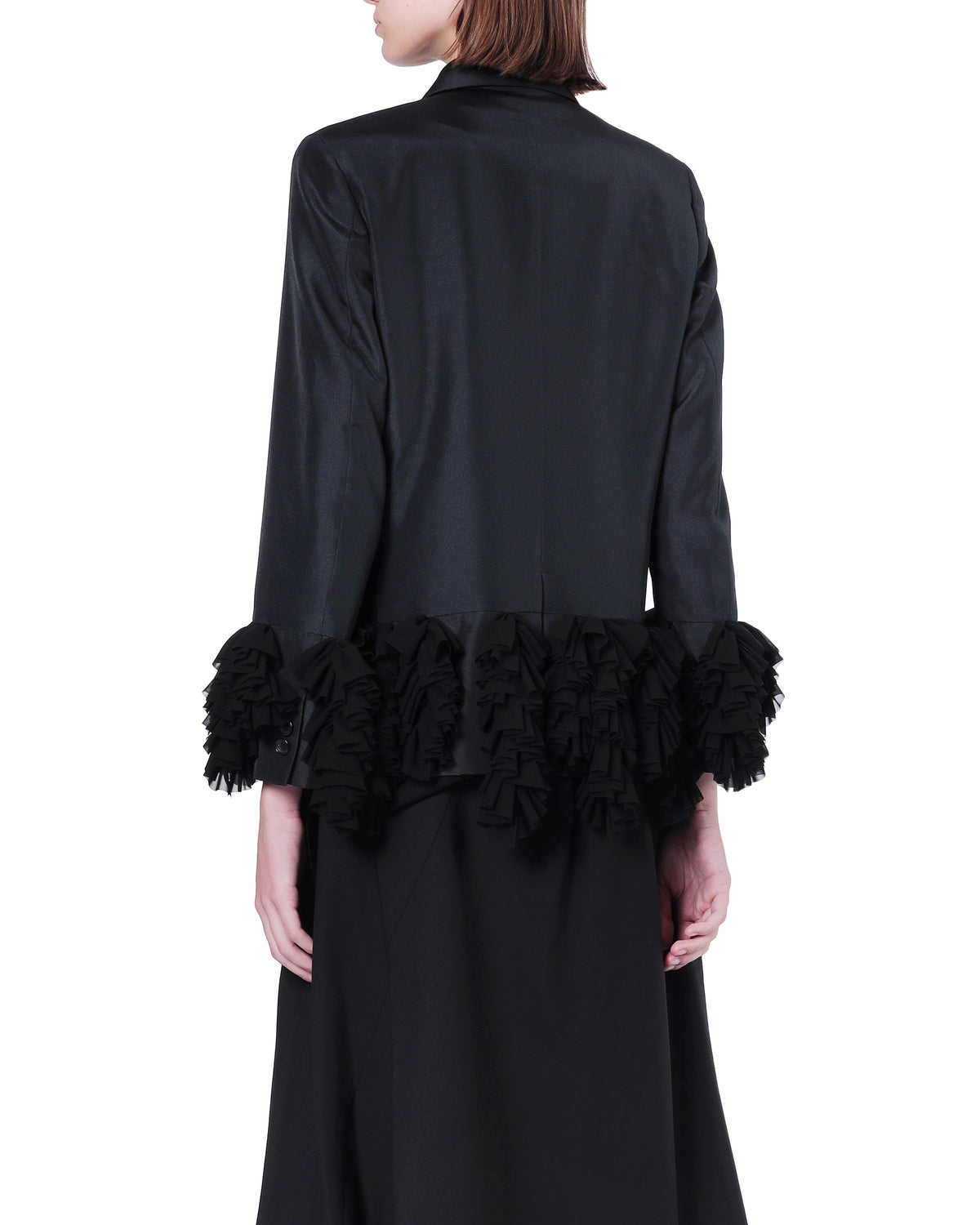 Ruffled blazer