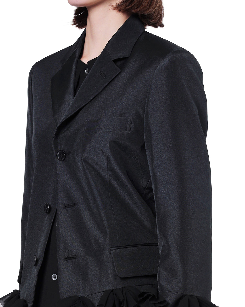 Ruffled blazer
