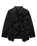 Ruffled blazer