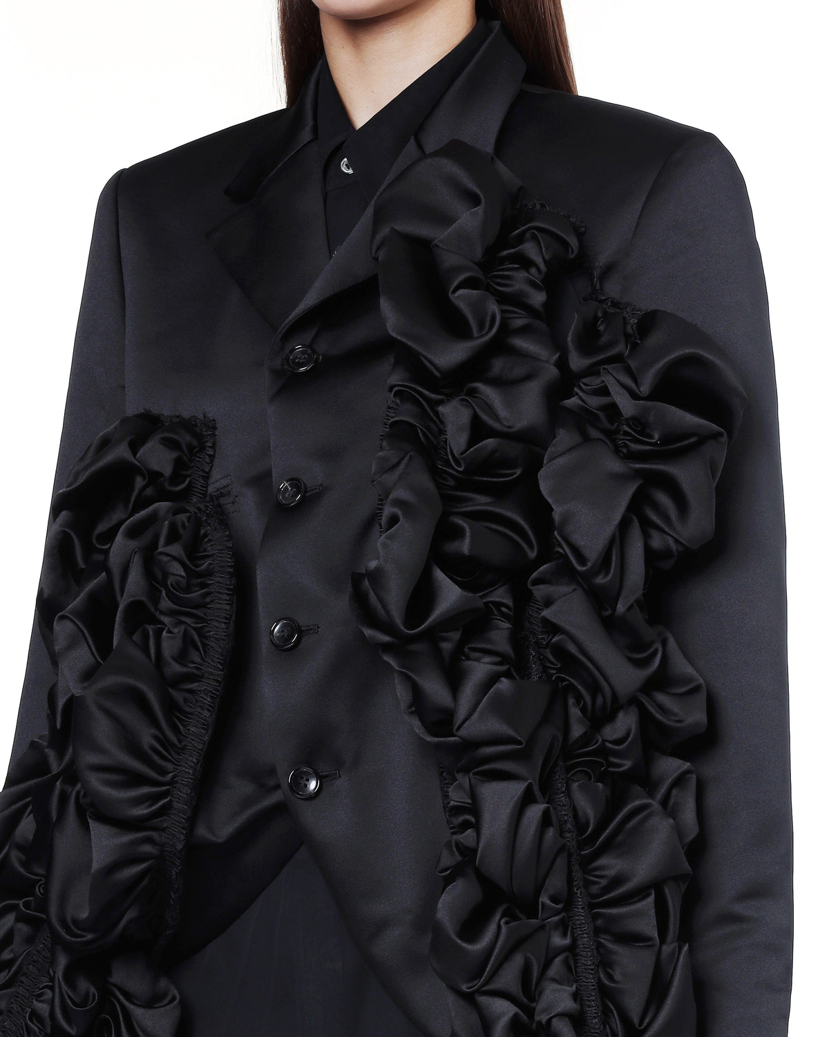 Ruffled blazer