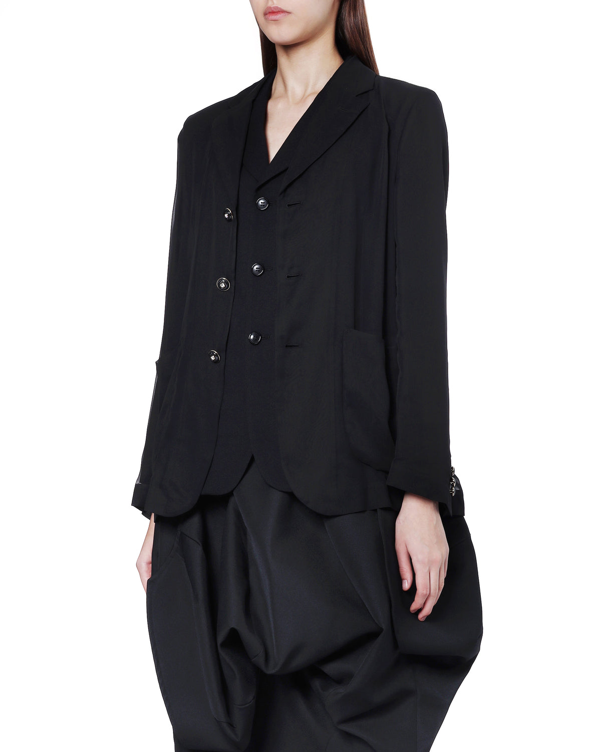 Buttoned blazer